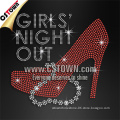 Hot selling women high heels rhinestone transfer wholesale iron on